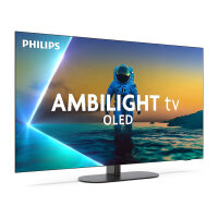 139cm/55" (3840x2160) Philips 55OLED810/12 16:9 OLED 144Hz 4x HDMI 2.1 3x USB LAN WLAN Ambilight Google TV HDR10+ Dolby Vision Black