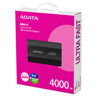 4TB ADATA SD810 (schwarz, USB-C 3.2 Gen 2x2 (20 Gbit/s))