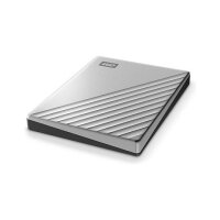 2,5" WD My Passport Ultra 2TB Silver USB-C/USB3.0 HDD 6,4cm 2,5Zoll Metal finish RTL portable extern