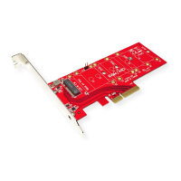 ROLINE PCIe 4.0 x4 3,3V5A Host Adapter fur PCIe-NVMe M.2 110mm SSD