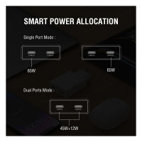4smarts Netzladegert PDPlug Slim Dual 65W GaN 2C, wei
