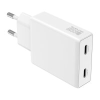 4smarts Netzladegert PDPlug Slim Dual 65W GaN 2C, wei