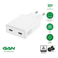 4smarts Netzladegert PDPlug Slim Dual 65W GaN 2C, wei