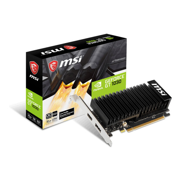 GT1030 2GB MSI OC LP passiv DDR4