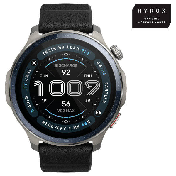 Amazfit Balance 2 48mm Black Smartwatch HYROX-Modus