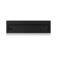 2.5 6cm 1x SATA 2.5" (bis 15 mm BH) zu 1x USB 3.0 Host. Schreibschutz Funktion. Aluminium + Siliconschutzhülle. ICY BOX