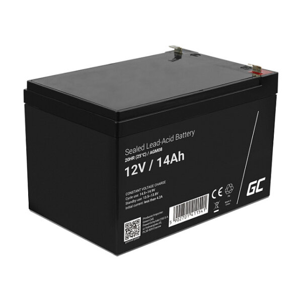 Green Cell Ersatzbatterie AGM08 12V/14Ah