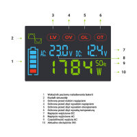 Green Cell KFZ Spannungswandler Power Inverter 12V > 230V 2000W/4000W Display