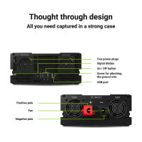 Green Cell KFZ Spannungswandler Power Inverter 24V > 230V 3000/6000W Black