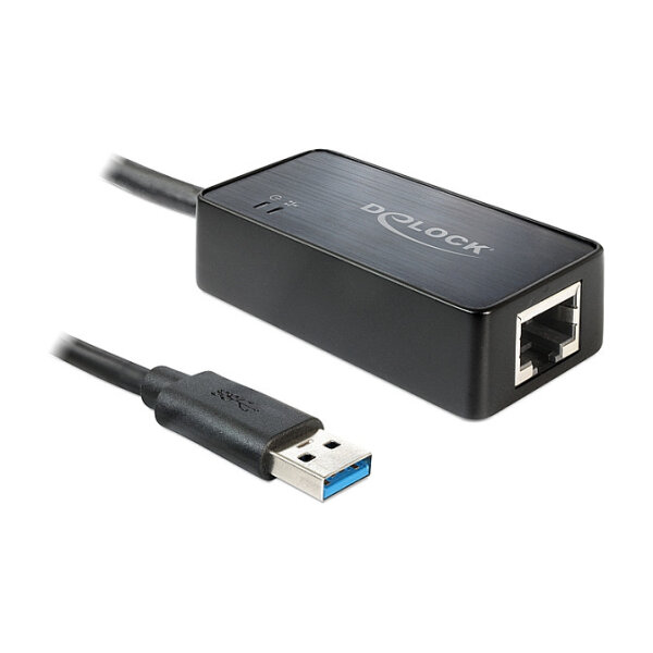 DeLock USB 3.0 > Gigabit LAN (ST-BU) Adapter Schwarz