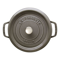Staub La Cocotte 24cm rund Graphit-grau.Gusseisen