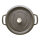 Staub La Cocotte 24cm rund Graphit-grau.Gusseisen