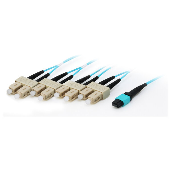 Equip MTP/SC Trunk Fiber Patch Cord OM4 M/M 15.00m Polybeutel