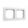 GIRA 0212150 Abdeckrahmen 2f Gira E1 Reinwei