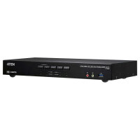 ATEN CS1844 4-Port True 4K HDMI Dual-View KVM Switch mit...