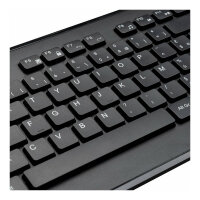 TARGUS - Tastatur-und-Maus-Set - Kombination - full size - kabellos - 2.4 GHz - AZERTY - Franzsisch - Schwarz