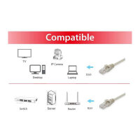 Equip Patchkabel Cat6 U/UTP 2xRJ45 20.00m beige Polybeutel