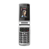Beafon SL645 - 2G, Silver Line, Grotastenklapphandy, schwarz-silber