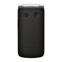 Beafon SL645 - 2G, Silver Line, Grotastenklapphandy, schwarz-silber