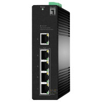 Switch 5x GE IGS-2105P 4xPoE Outputs schwarz