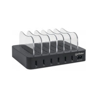 MANHATTAN 6-Port USB-Ladestation USB-A-Ports 2,4 A/5 V 55W