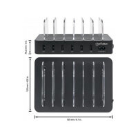 MANHATTAN 6-Port USB-Ladestation USB-A-Ports 2,4 A/5 V 55W