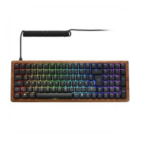 Sharkoon SKILLER SGK50 S2 Wood PBT holz/schwarz US-Layout...