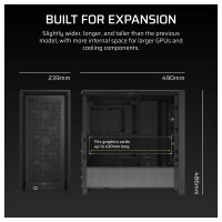 CORSAIR Frame 4000D RS Midi Tower ATX Gaming Gehäuse TG Seitenfenster