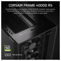 CORSAIR Frame 4000D RS Midi Tower ATX Gaming Gehäuse TG Seitenfenster