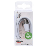 2GO USB Lade-/Datenkabel Lightning 1m weiß in PET-Box