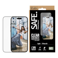 Panzerglass SAFE. by PanzerGlass Screen Protector w. Black Frame iPhone Air | Ultra-Wide Fit w. EasyAligner
