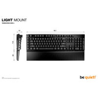 be quiet! Dark Mount Silent Linear Gaming Tastatur USB FR