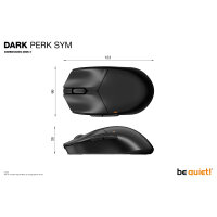 be quiet Dark Perk Sym Gaming Maus kabellos 2.4GHz USB