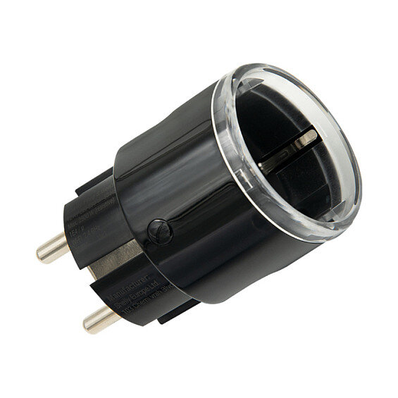 Shelly Plug & Play "Plug S Gen3 Matter" Wi-Fi Smart-Steckdose 12A Messfunktion WLAN Bluetooth schwarz
