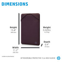 HP Reversible Protective 15.6" 2F1X7AA czarno-niebieski