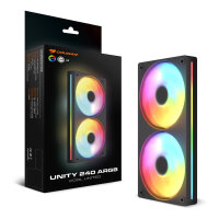 240mm COUGAR Forward-Lüfter Unity240-FB,240 ARGB PWM, schwarz