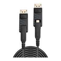 LINDY DisplayPort Fibre Optic Hybrid 1.4 Kabel 10m