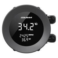K COUGAR CPU Wasserkühlung Poseidon Vistek 360, ARGB, Schwarz