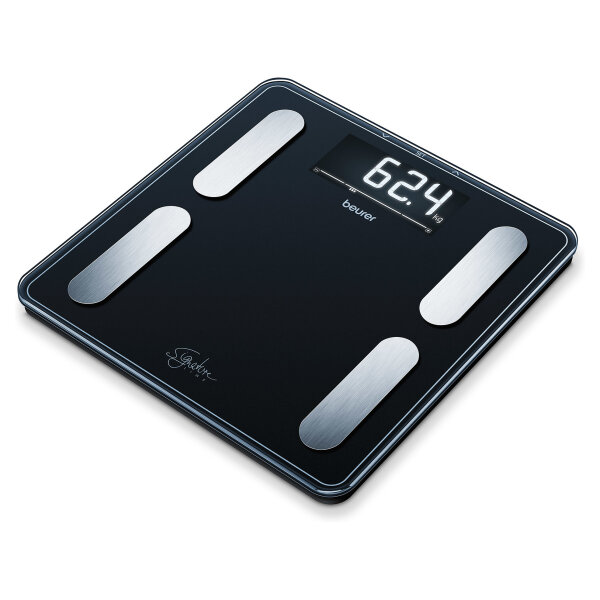 BF 400 Glas-Diagnosewaage black SignatureLine 200kg XXL-Display