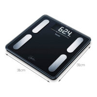 BF 400 Glas-Diagnosewaage black SignatureLine 200kg...