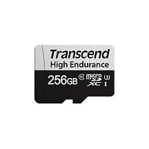 CARD microSD Card 256GB Transcend SDXC USD350V w/adapter