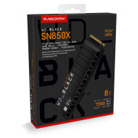 8TB WD Black SSD SN850X Heatsink POWERED BY SANDISK