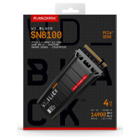 M.2 4TB WD Black SN8100 NVMe 2280 W/Heatsink POWERED BY SANDISK