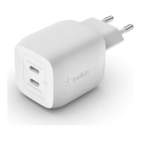 Belkin 45W Dual USB-C GaN Ladegerät Power Deliver, PPS, white