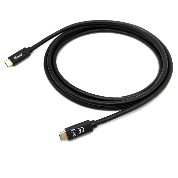 Equip Kabel USB-C 3.2 -> C St/St 1.00m 3A/20V sw