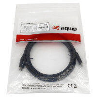 Equip Kabel USB-C 3.2 -> C St/St 1.00m 3A/20V sw