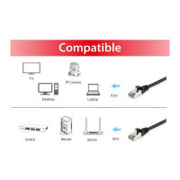 Equip Patchkabel Cat6A S/FTP 2xRJ45 20.00m schwarz LSZH Polybeutel