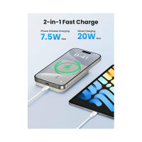 UGREEN 10000mAh Mini Powerbank Wireless 20W with MagSafe...