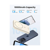 UGREEN 10000mAh Mini Powerbank Wireless 20W with MagSafe white