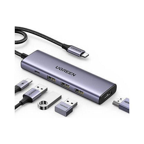 UGREEN Revodok 5-in-1 4K HDMI USB-C Hub mit 3x USB-A 3.0